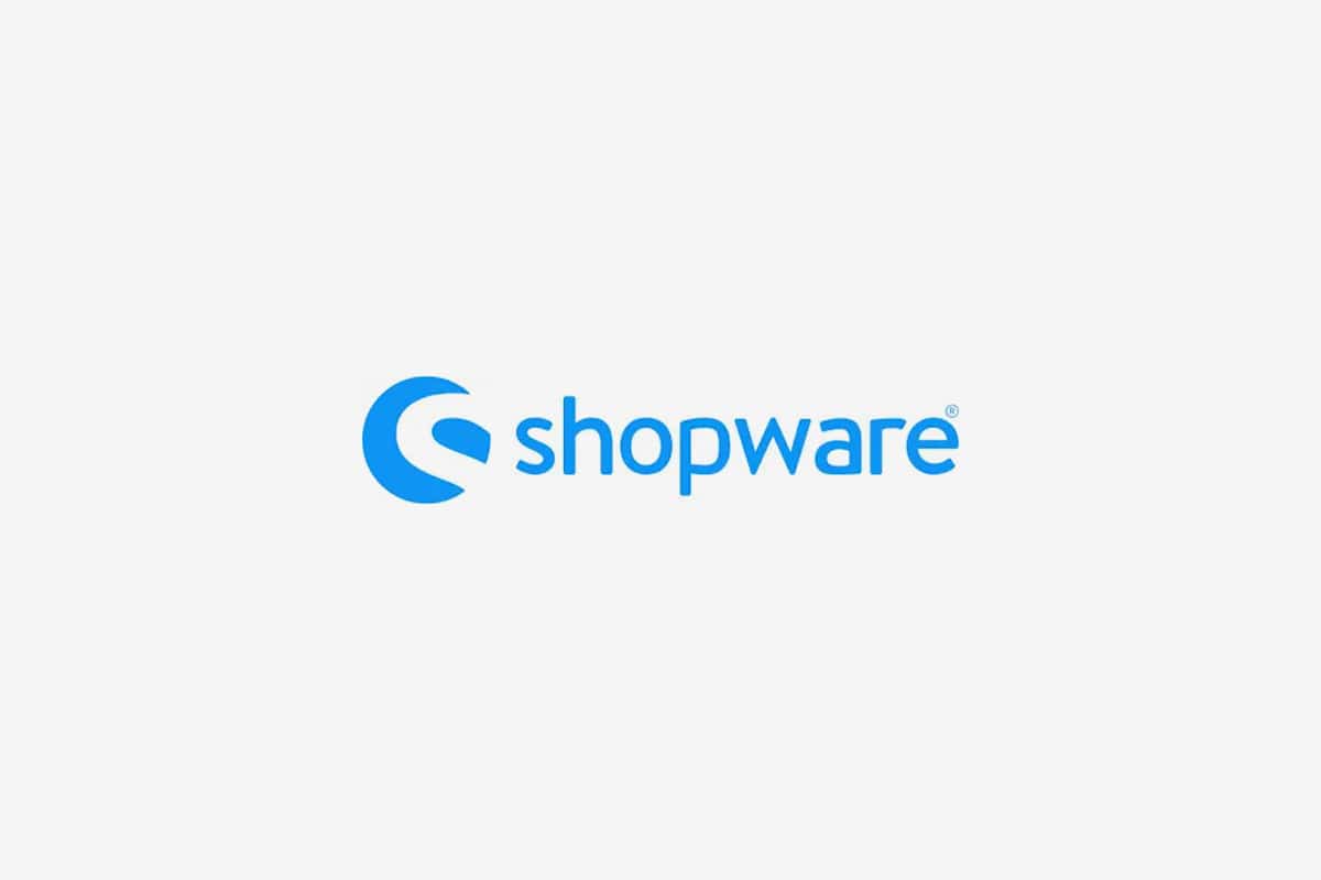 Shopware Logo in blau auf hellem Hintergrund